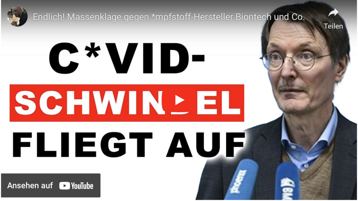 Endlich! Massenklage gegen *mpfstoff-Hersteller Biontech und Co.