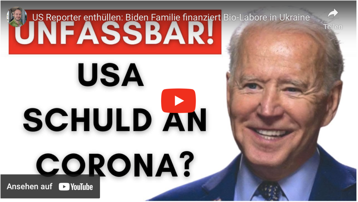 US Reporter enthüllen: Biden Familie finanziert Bio-Labore in Ukraine