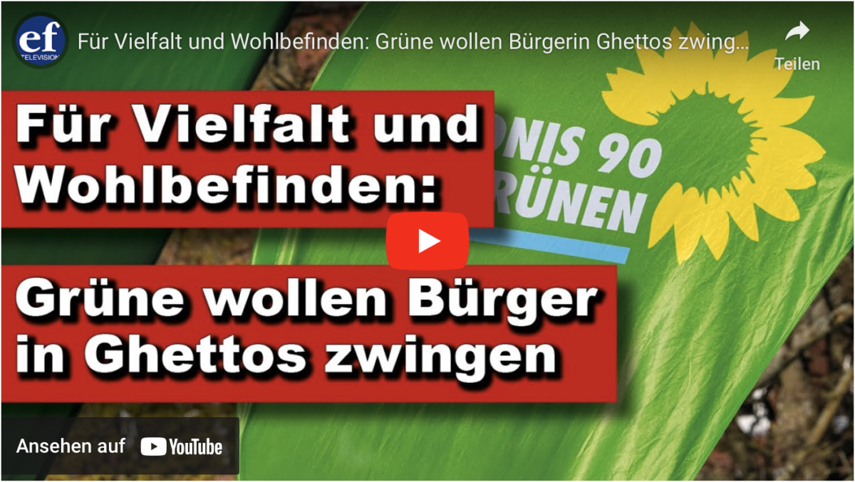 Für Vielfalt und Wohlbefinden: Grüne wollen Bürgerin Ghettos zwingen