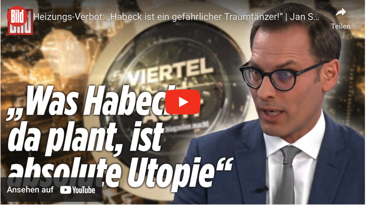 Heizungs-Verbot: „Habeck ist ein gefährlicher Traumtänzer!“