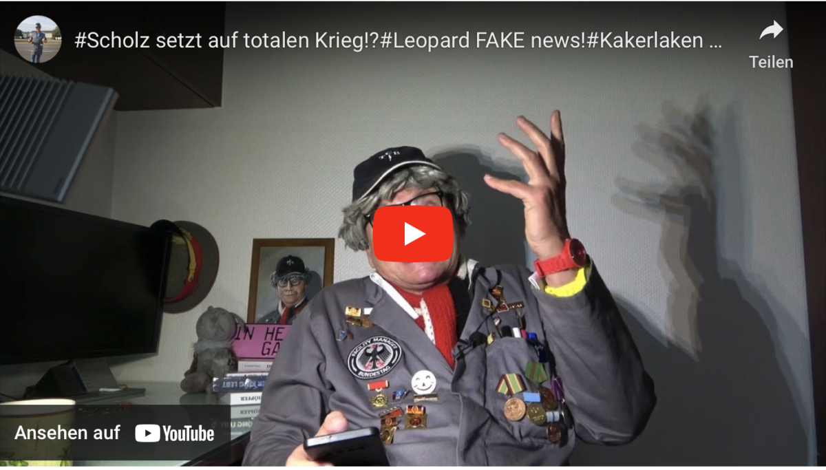 #Scholz setzt auf totalen Krieg!?#Leopard FAKE news!#Kakerlaken Milch bald im Kühlregal! SATIRE!!!