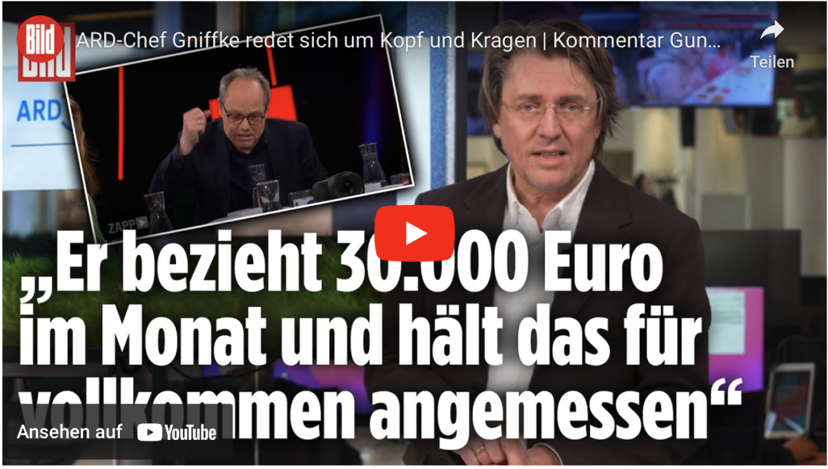 ARD-Chef Gniffke redet sich um Kopf und Kragen