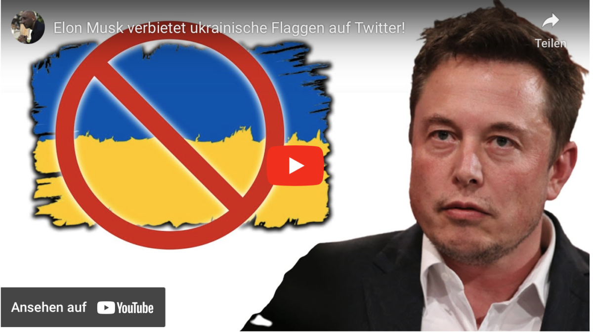Elon Musk verbietet ukrainische Flaggen auf Twitter!