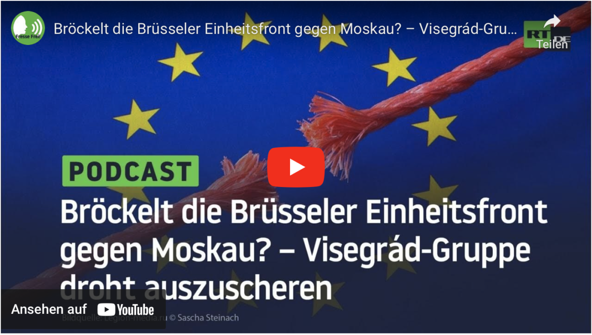 Bröckelt die Brüsseler Einheitsfront gegen Moskau? – Visegrád-Gruppe droht auszuscheren