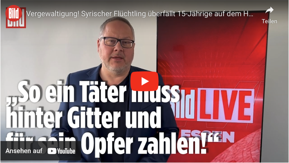 Vergewaltigung! Syrischer Flüchtling überfällt 15-Jährige auf dem Heimweg