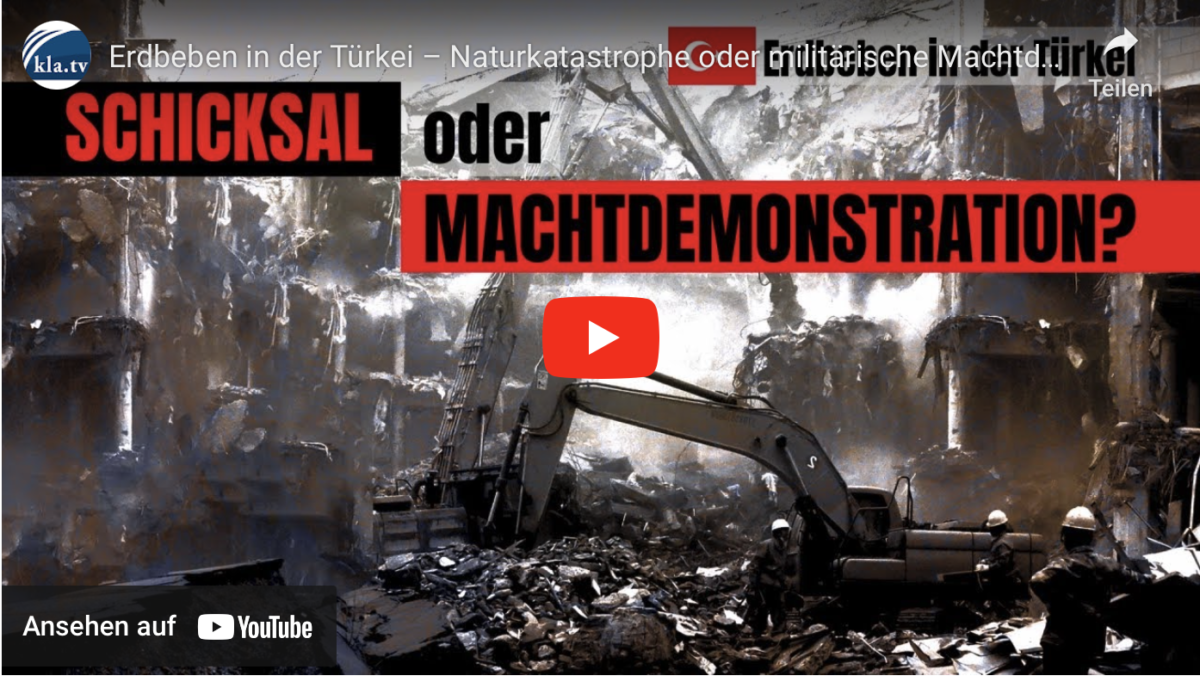 Erdbeben in der Türkei – Naturkatastrophe oder militärische Machtdemonstration?