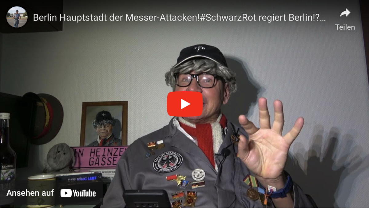 Berlin Hauptstadt der Messer-Attacken!#SchwarzRot regiert Berlin!?#Große TVs in EU verboten! SATIRE!