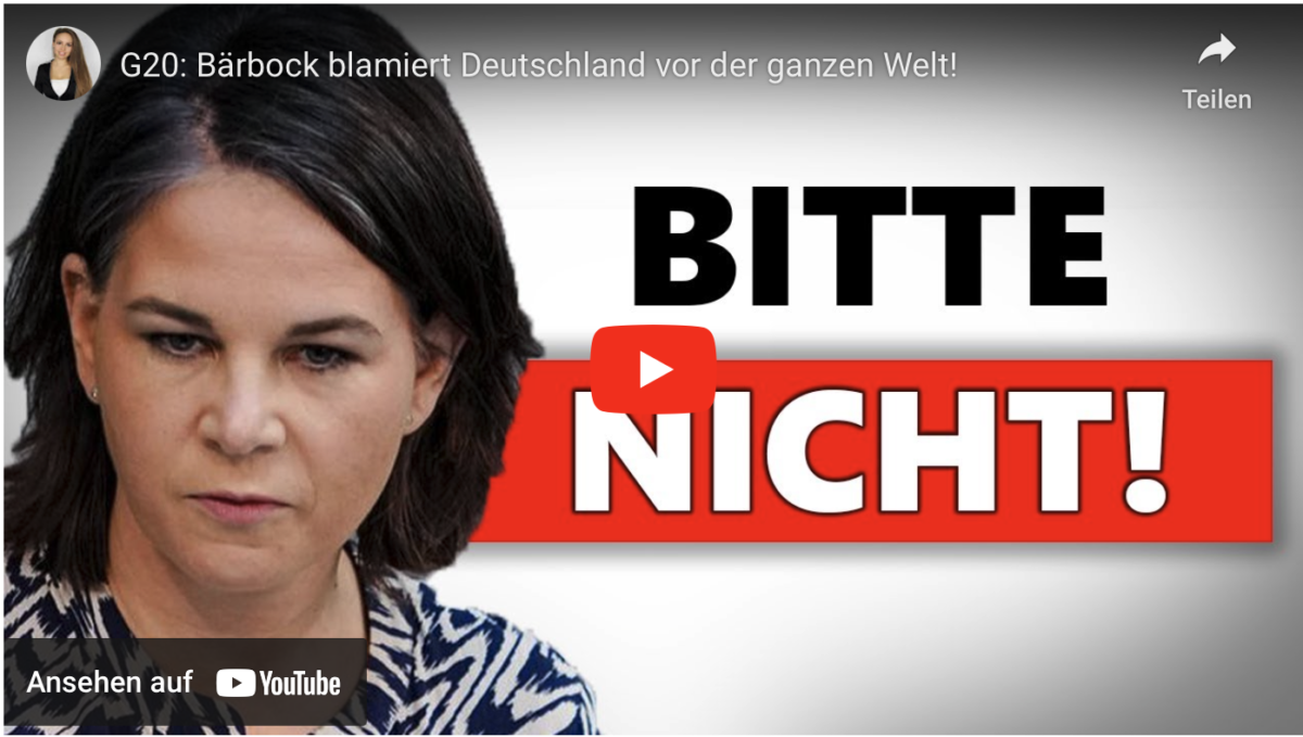 G20: Bärbock blamiert Deutschland vor der ganzen Welt!