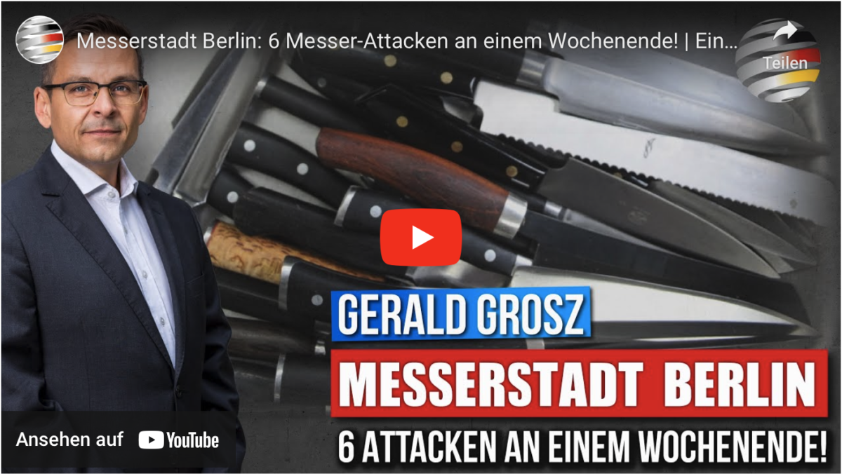 Messerstadt Berlin: 6 Messer-Attacken an einem Wochenende!