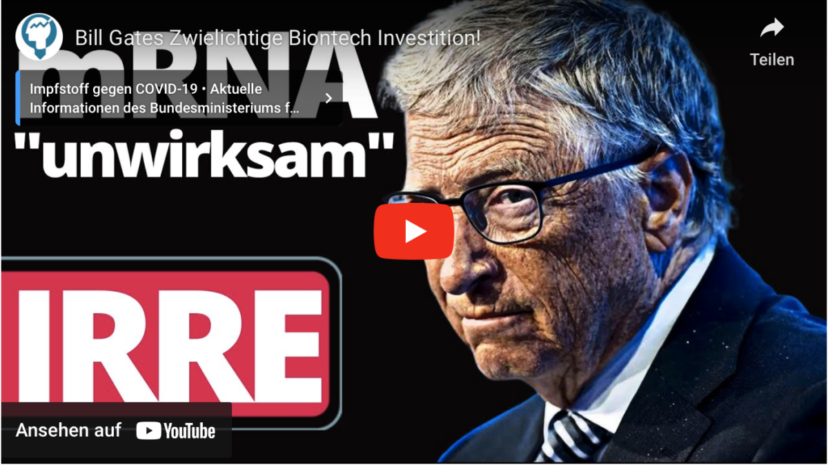 Bill Gates Zwielichtige Biontech Investition!
