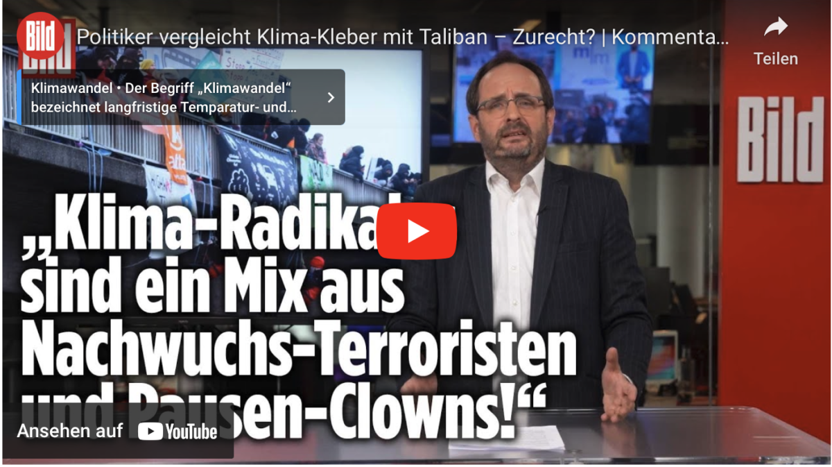 Politiker vergleicht Klima-Kleber mit Taliban – Zurecht?