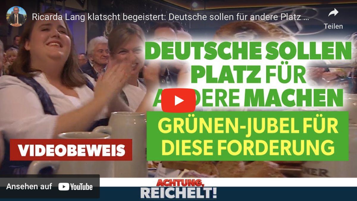 Ricarda Lang klatscht begeistert: Deutsche sollen für andere Platz machen!
