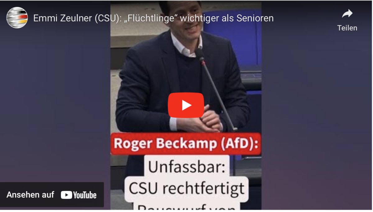 Emmi Zeulner (CSU): „Flüchtlinge“ wichtiger als Senioren
