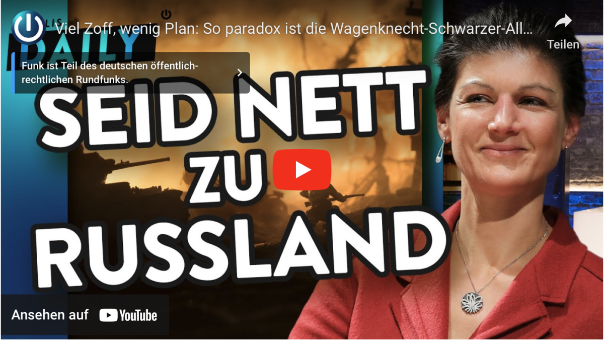 Viel Zoff, wenig Plan: So paradox ist die Wagenknecht-Schwarzer-Allianz