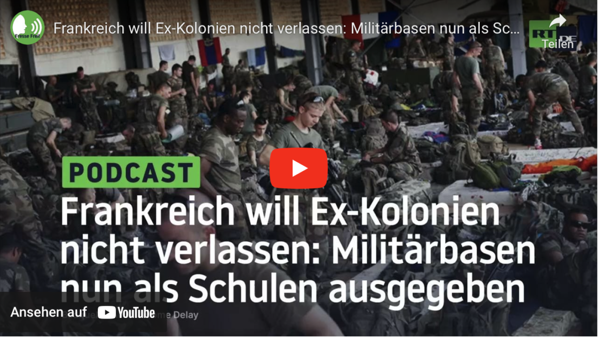 Frankreich will Ex-Kolonien nicht verlassen: Militärbasen nun als Schulen ausgegeben