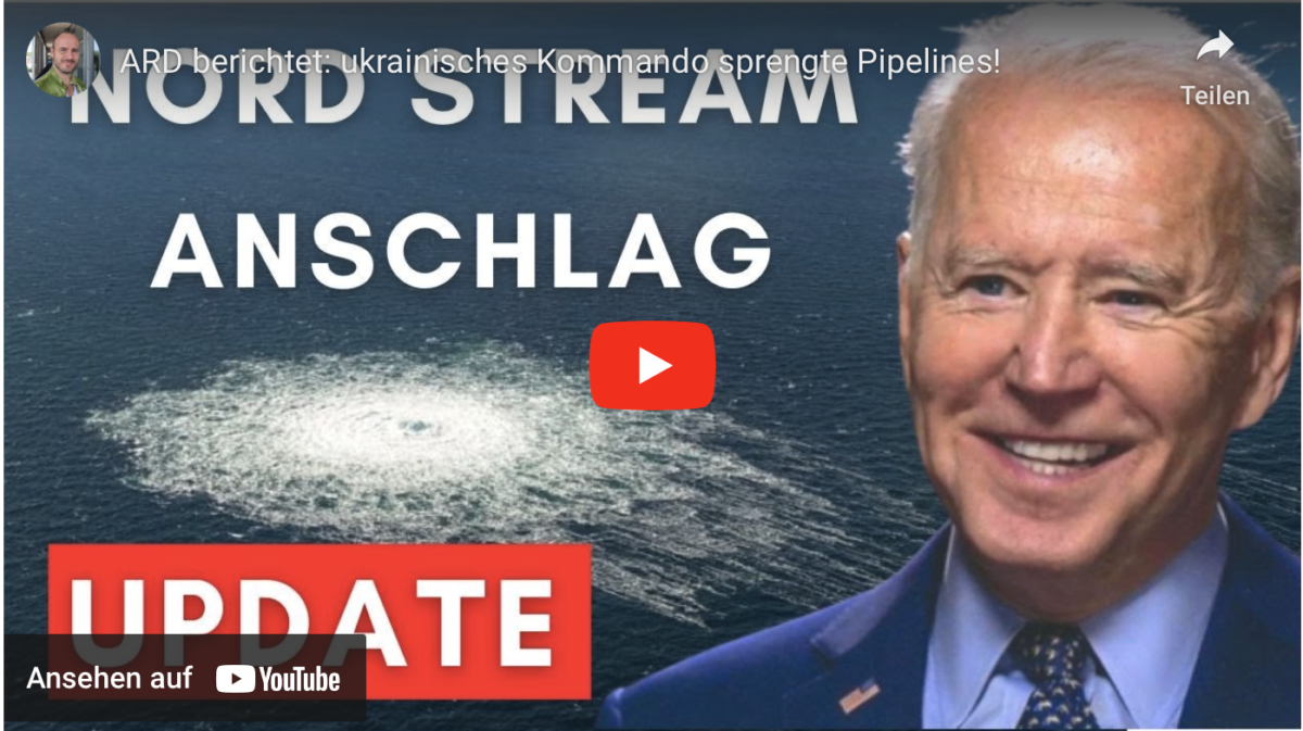 ARD berichtet: ukrainisches Kommando sprengte Pipelines!