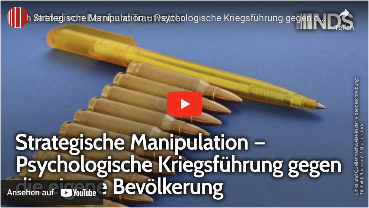 Strategische Manipulation – Psychologische Kriegsführung gegen die eigene Bevölkerung!