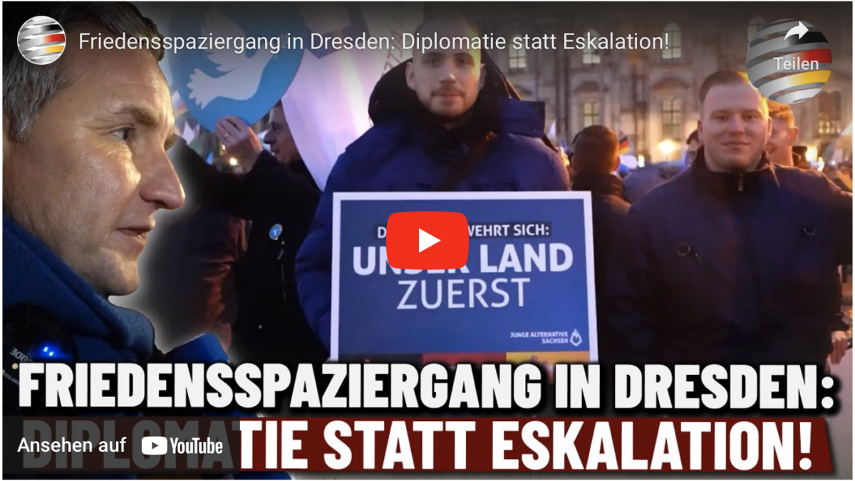 Friedensspaziergang in Dresden: Diplomatie statt Eskalation!