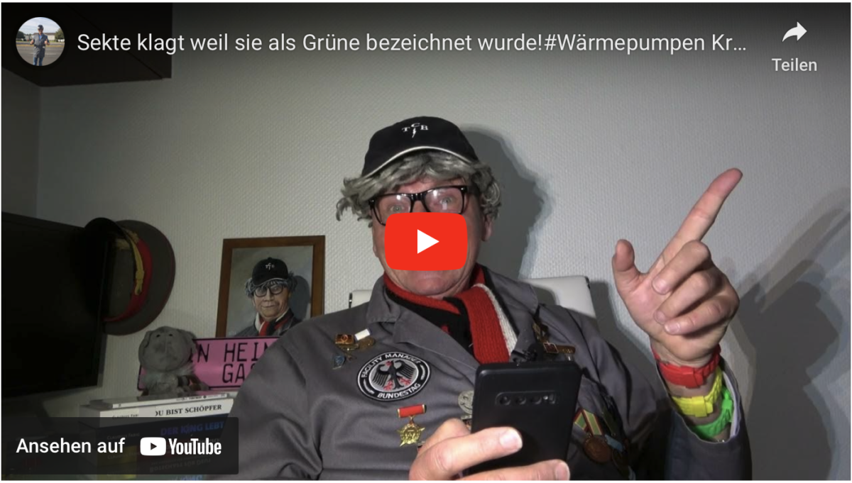 Sekte klagt weil sie als Grüne bezeichnet wurde!#Wärmepumpen Krebserregend!?SATIRE!!!