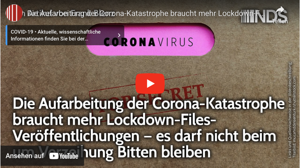 Die Aufarbeitung der Corona-Katastrophe braucht mehr Lockdown-Files-Veröffentlichungen