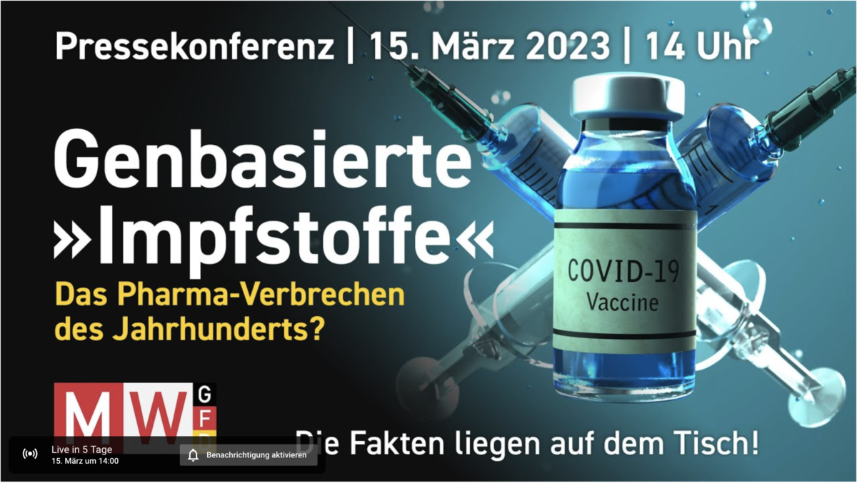 Livestream der MWGFD-Pressekonferenz am 15. März 2023!