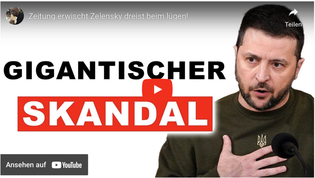 Zeitung erwischt Zelensky dreist beim lügen!