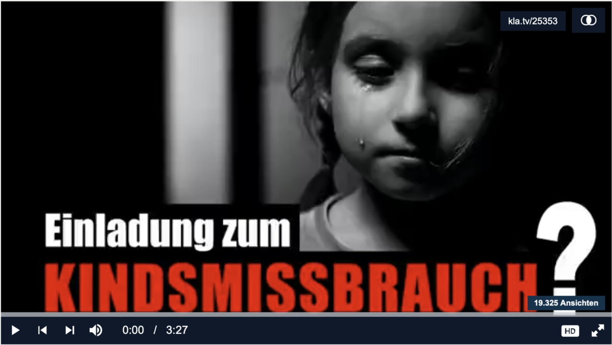 Kindesmissbrauchs Einladung: Über 49 missbrauchte Kinder pro Tag in Deutschland!