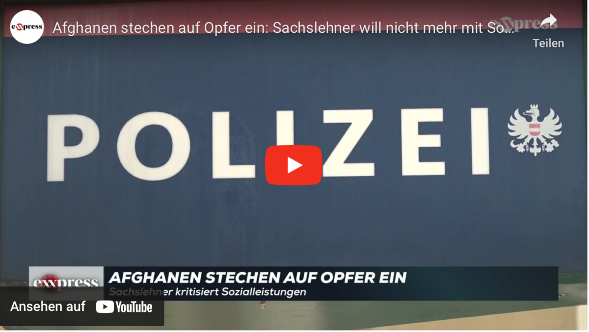 Afghanen stechen auf Opfer ein: Sachslehner will nicht mehr mit Sozialleistungen locken