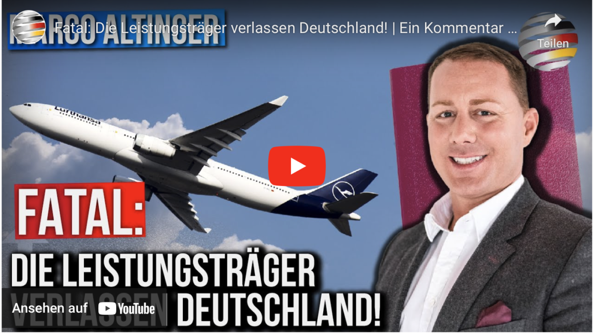Fatal: Die Leistungsträger verlassen Deutschland!