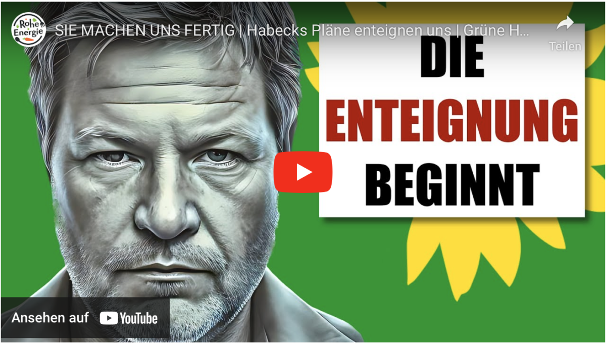 SIE MACHEN UNS FERTIG | Habecks Pläne enteignen uns | Grüne Hölle in Deutschland