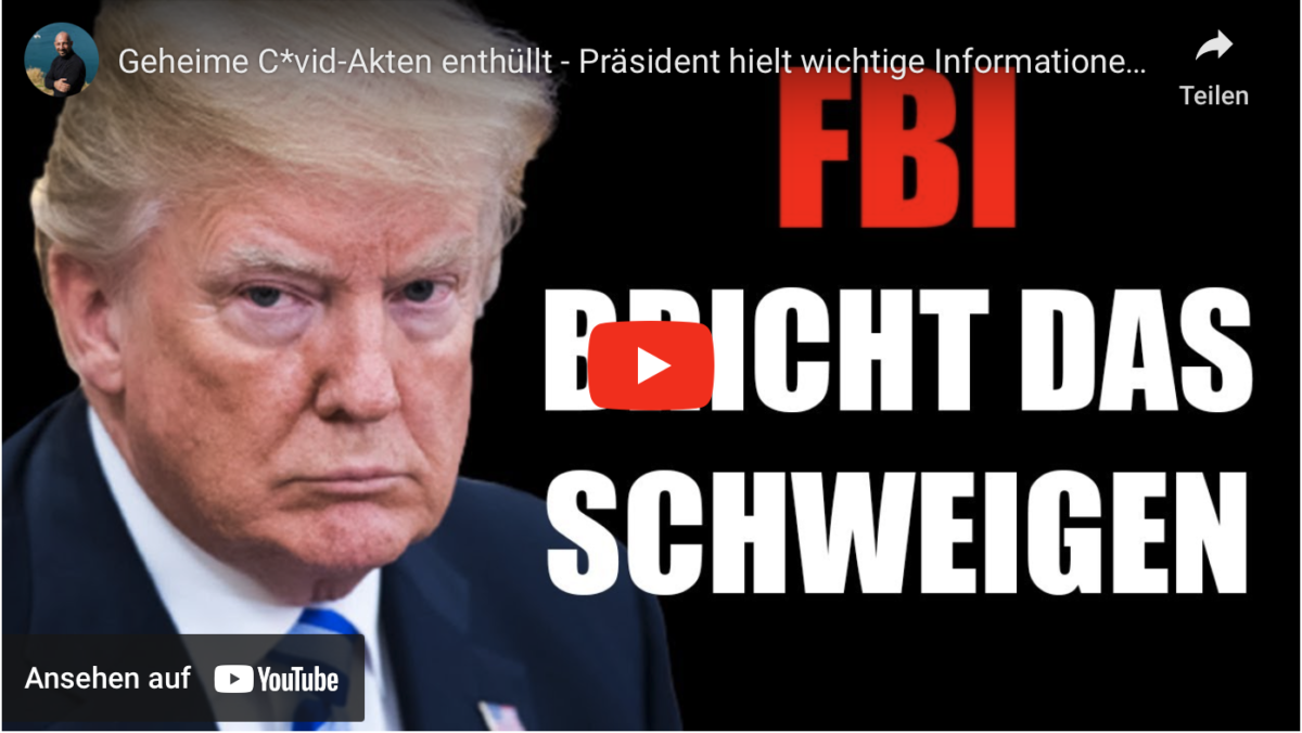 Geheime C*vid-Akten enthüllt – Präsident hielt wichtige Informationen zurück
