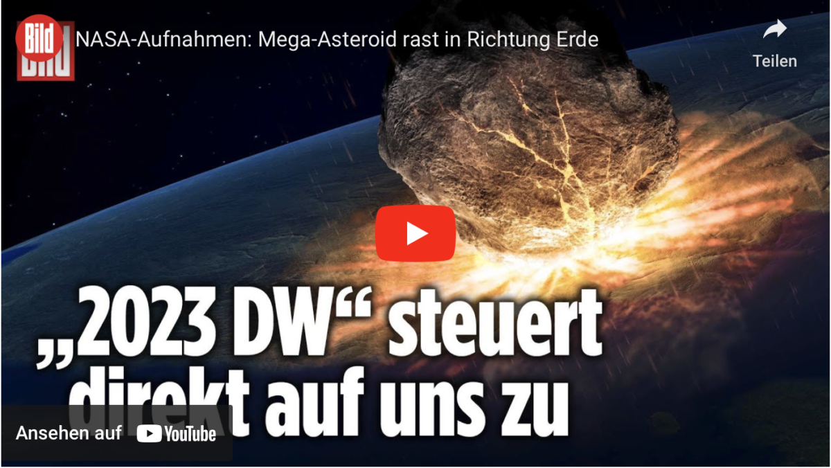 NASA-Aufnahmen: Mega-Asteroid rast in Richtung Erde
