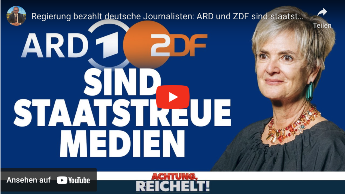 Regierung bezahlt deutsche Journalisten: ARD und ZDF sind staatstreue Medien!