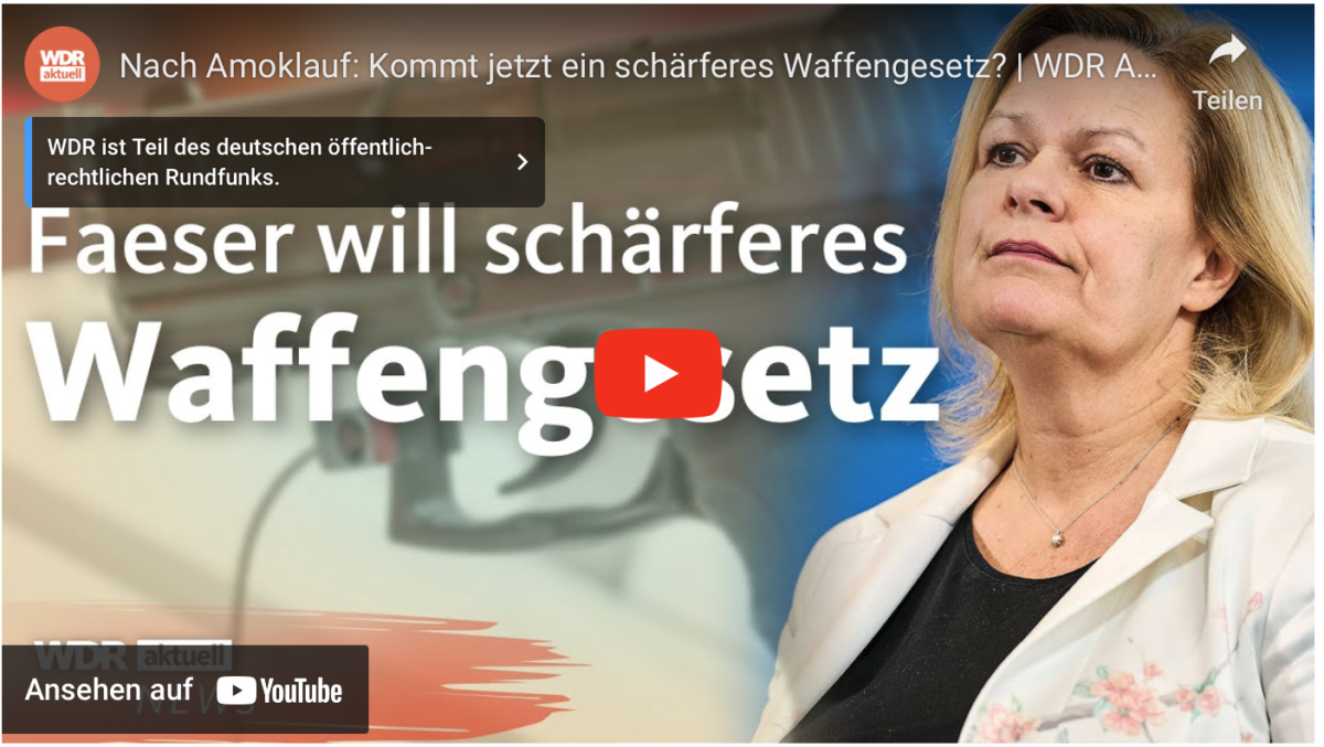 Nach Amoklauf: Kommt jetzt ein schärferes Waffengesetz?