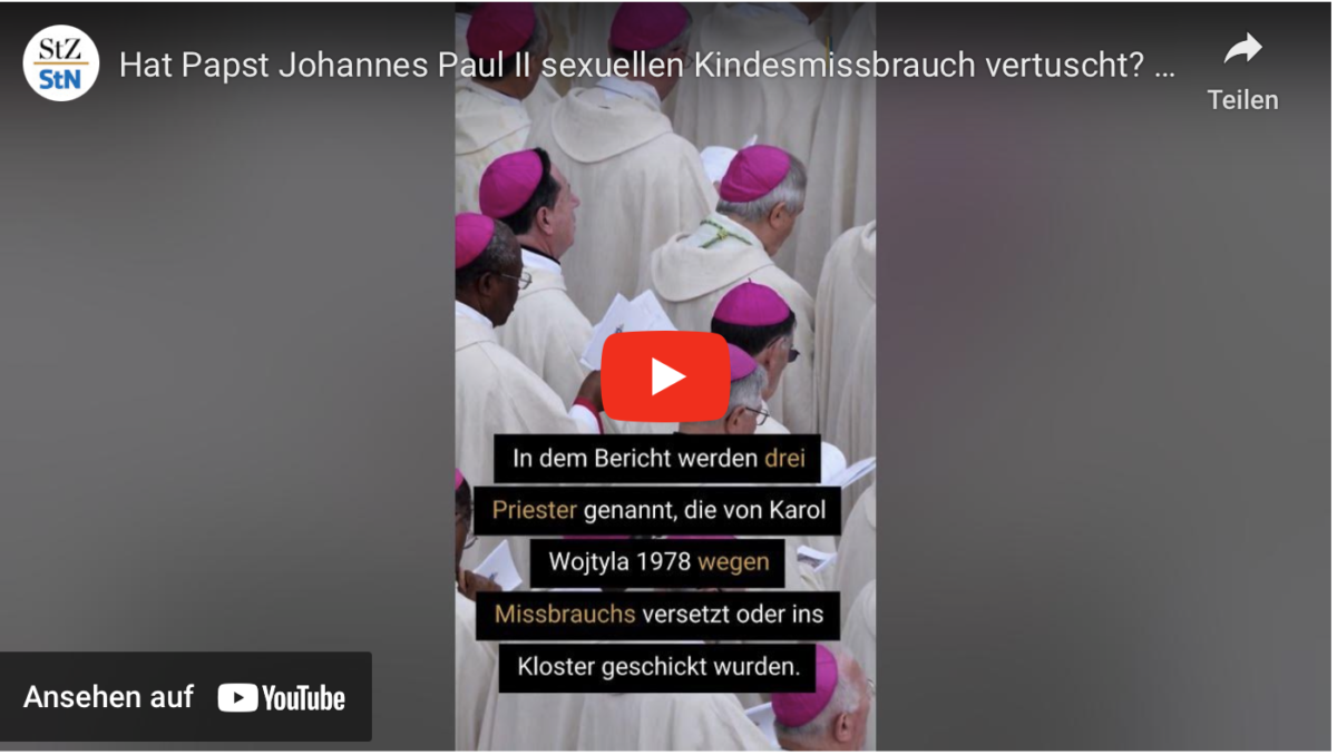 Hat Papst Johannes Paul II sexuellen Kindesmissbrauch vertuscht? #shorts