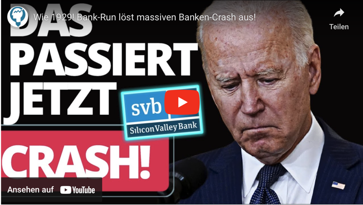 Wie 1929! Bank-Run löst massiven Banken-Crash aus!