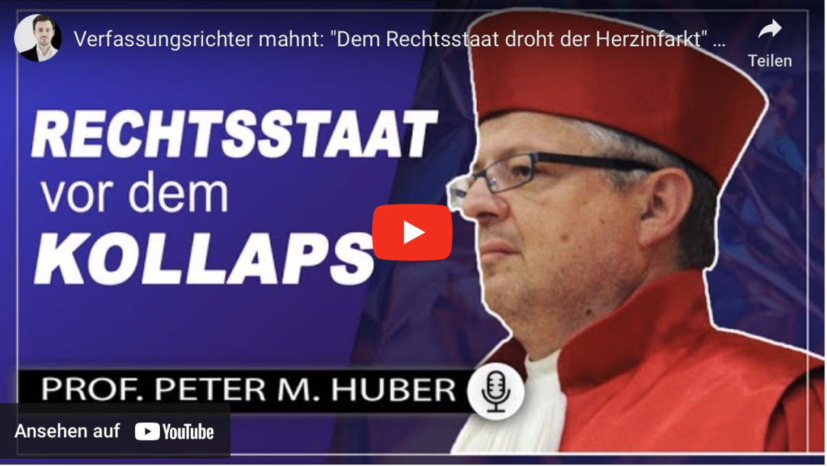Verfassungsrichter mahnt: „Dem Rechtsstaat droht der Herzinfarkt“ !