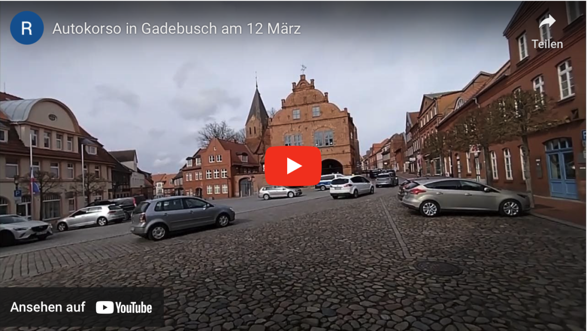 Gadebusch: Autokorso gegen die Einrichtung einer Flüchtlingsunterkunft!