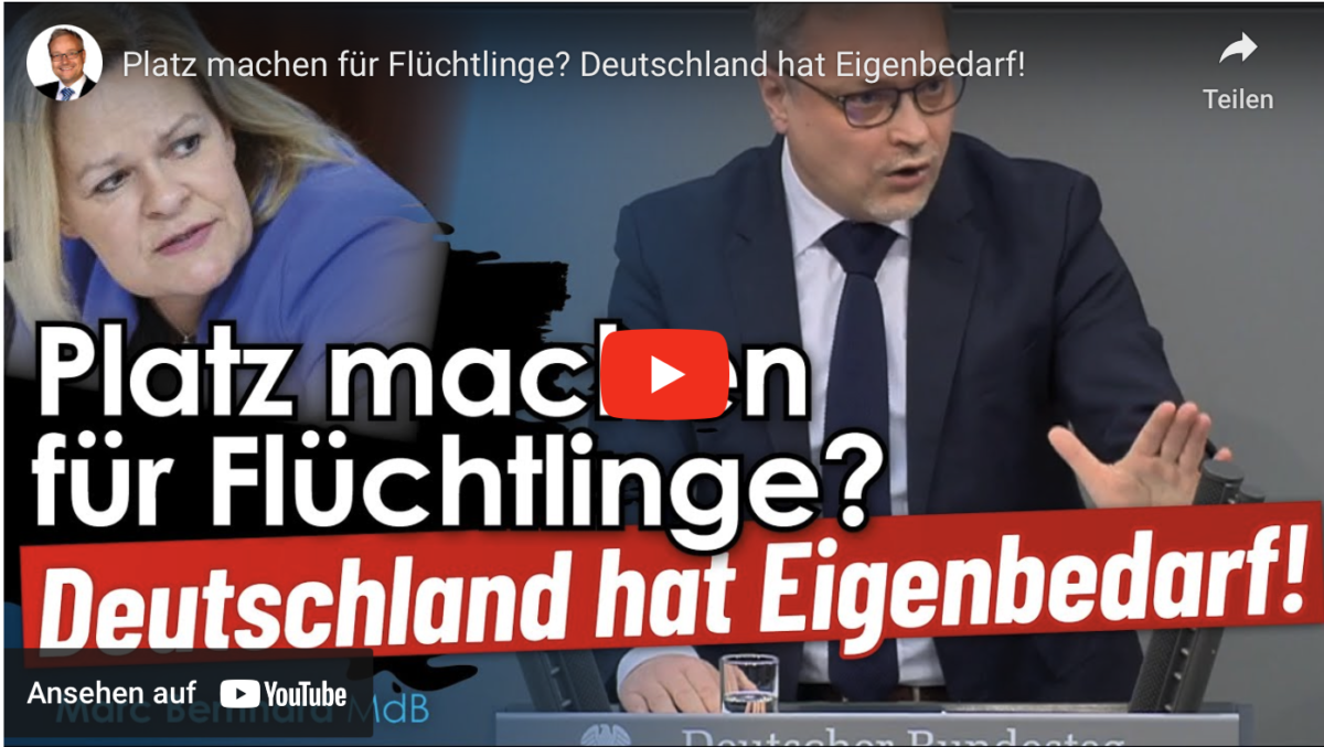 Platz machen für Flüchtlinge? Deutschland hat Eigenbedarf!