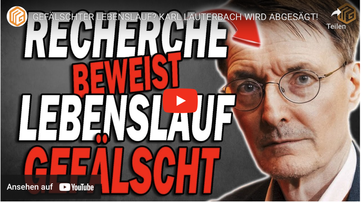 GEFÄLSCHTER LEBENSLAUF? KARL LAUTERBACH WIRD ABGESÄGT!