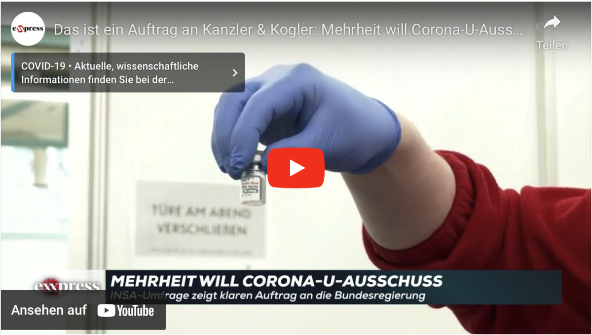 Das ist ein Auftrag an Kanzler & Kogler: Mehrheit will Corona-U-Ausschuss!