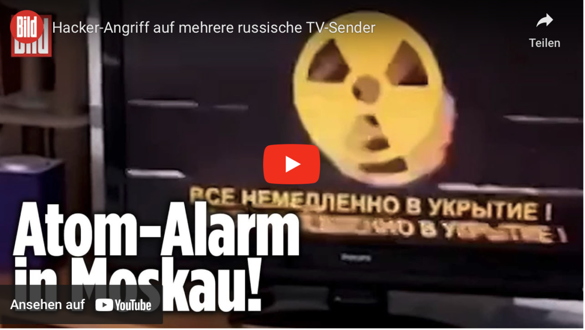Hacker-Angriff auf mehrere russische TV-Sender!