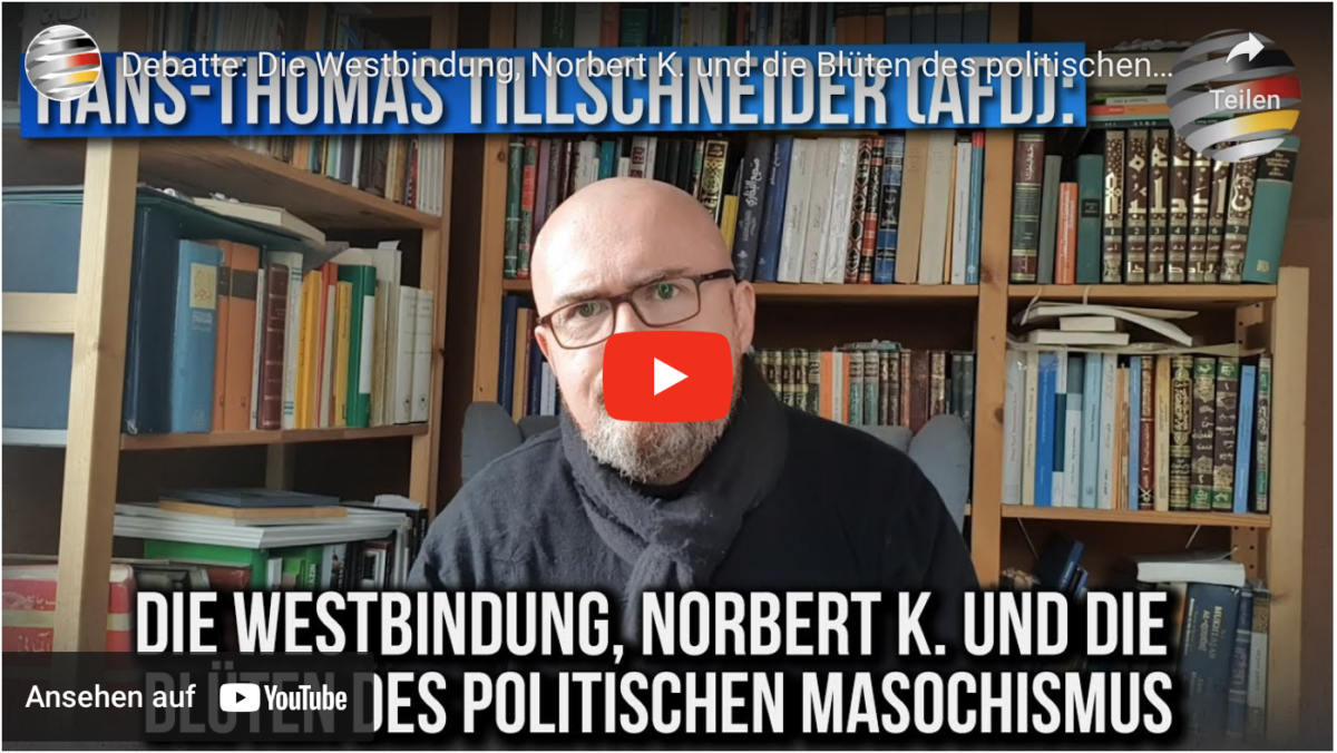 Debatte: Die Westbindung, Norbert K. und die Blüten des politischen Masochismus!