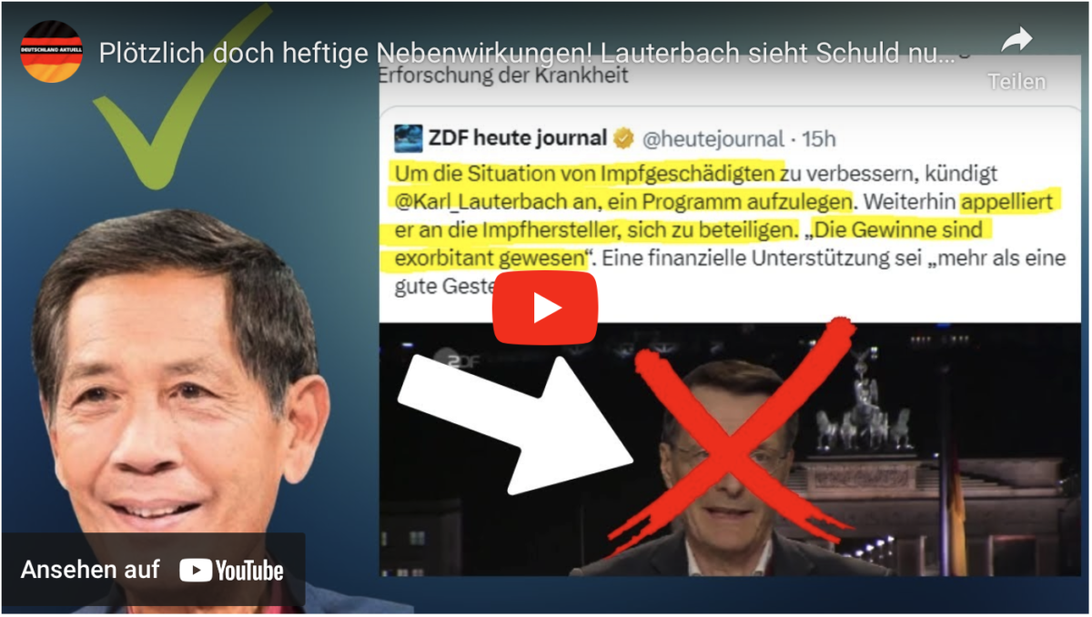 Plötzlich doch heftige Nebenwirkungen! Lauterbach sieht Schuld nur bei Impfherstellern!