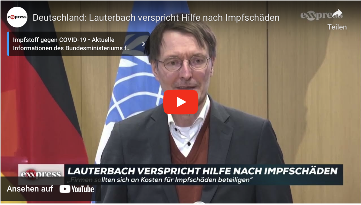 Deutschland: Lauterbach verspricht Hilfe nach Impfschäden