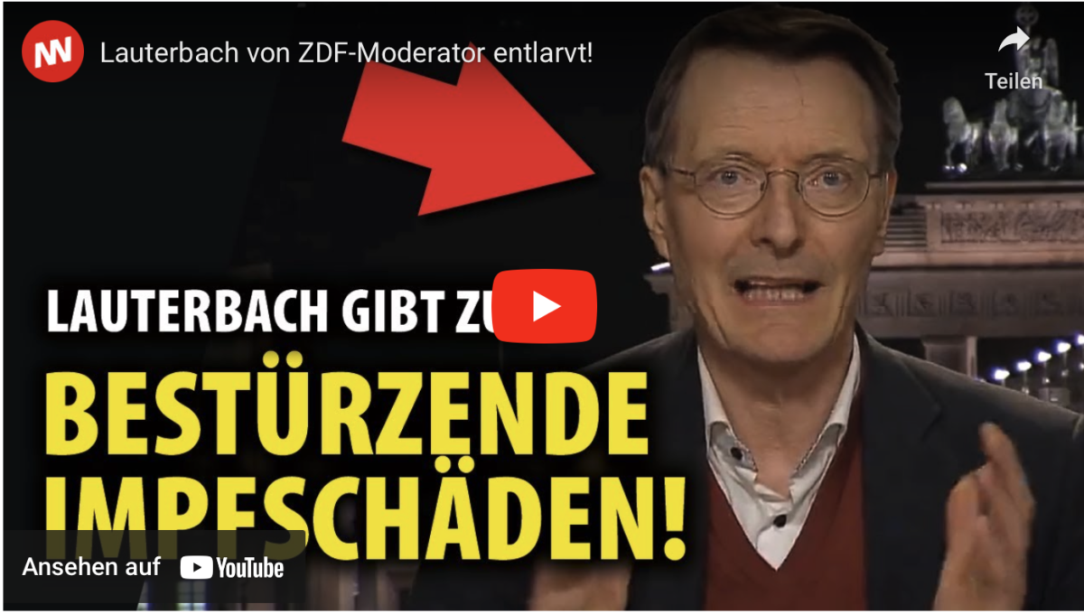 Lauterbach von ZDF-Moderator bei Corona-Lüge entlarvt!
