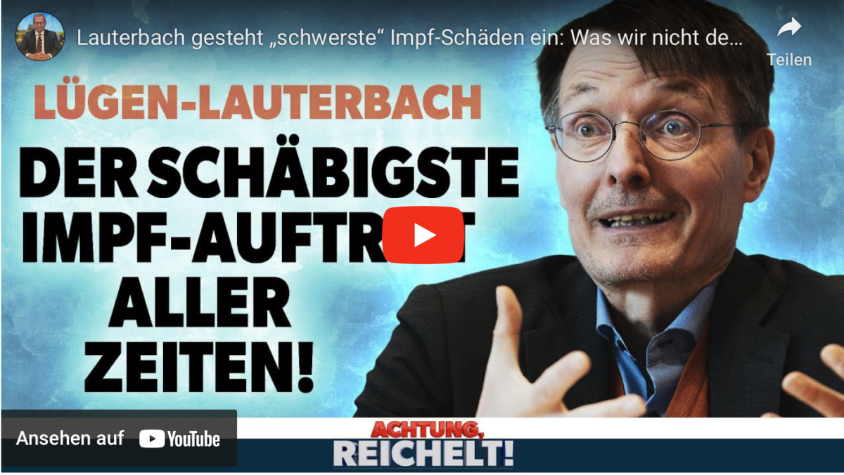 Lauterbach gesteht „schwerste“ Impf-Schäden ein: Was wir nicht denken durften, wird nun wahr!
