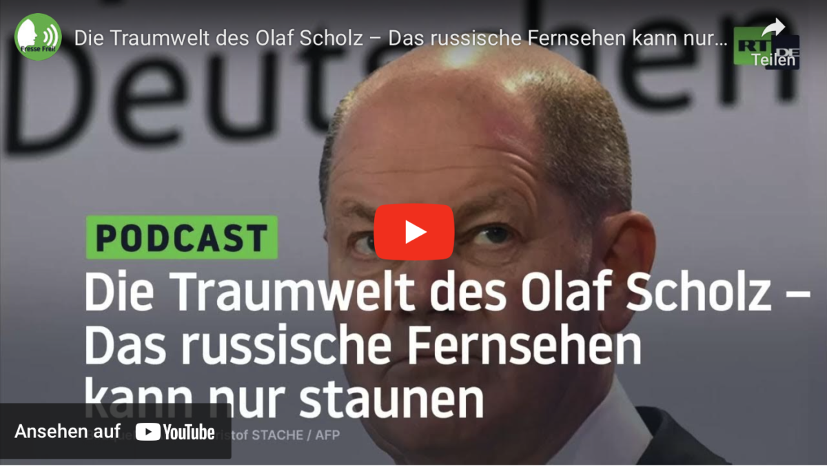 Die Traumwelt des Olaf Scholz – Das russische Fernsehen kann nur staunen!