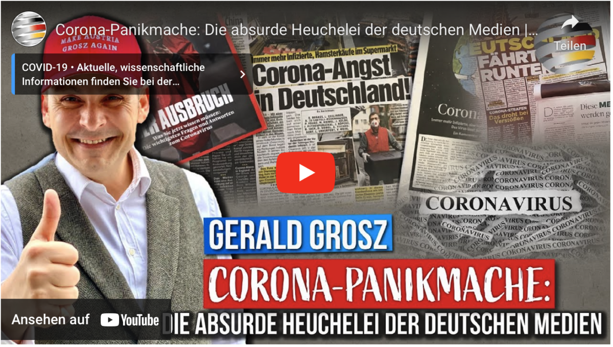 Corona-Panikmache: Die absurde Heuchelei der deutschen Medien!