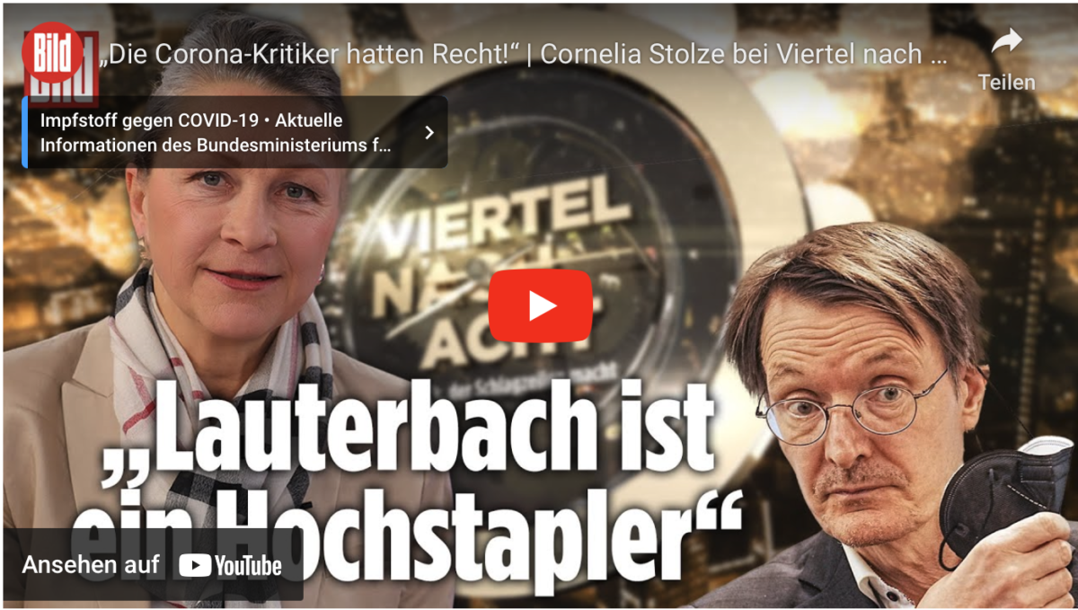 Lauterbach ist ein Hochstapler? „Die Corona-Kritiker hatten Recht!“